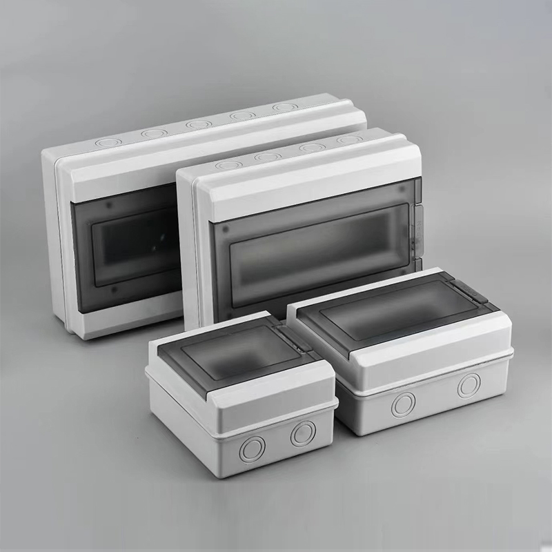 Weatherproof electrical enclosures with tinted viewing windows and knockout conduit ports