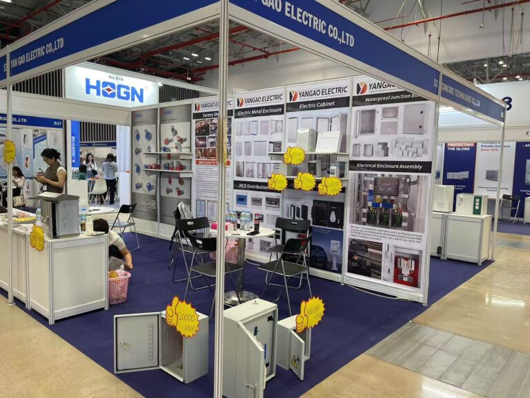 Electronics Trade Show Booth With Technical Displays